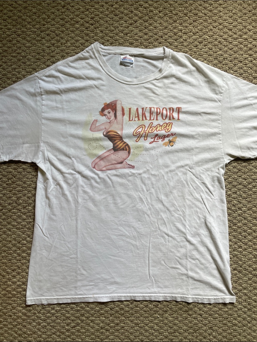 Vintage lake port beer t shirt